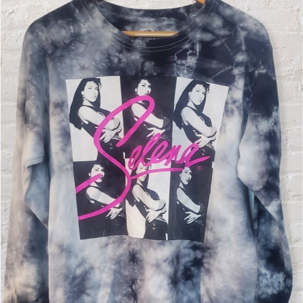 "Selena" / Official Merchandise Ladies Tie-Dye Long Sleeve Tee